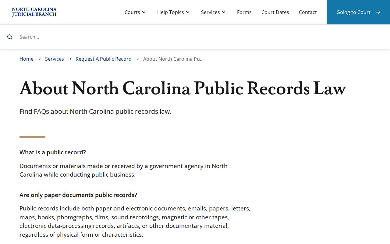 Columbus County court case records public-records overview source