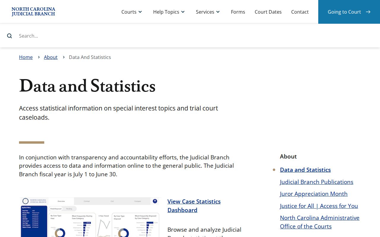 Columbus County traffic court statistics source