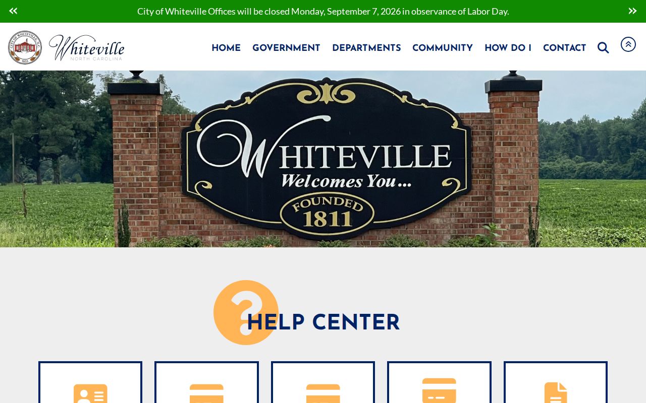 Whiteville official municipal website